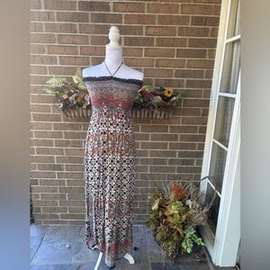 Dresses | Lulus Elegantly Inclined Cream Floral Print Wrap Maxi Dress |  Poshmark